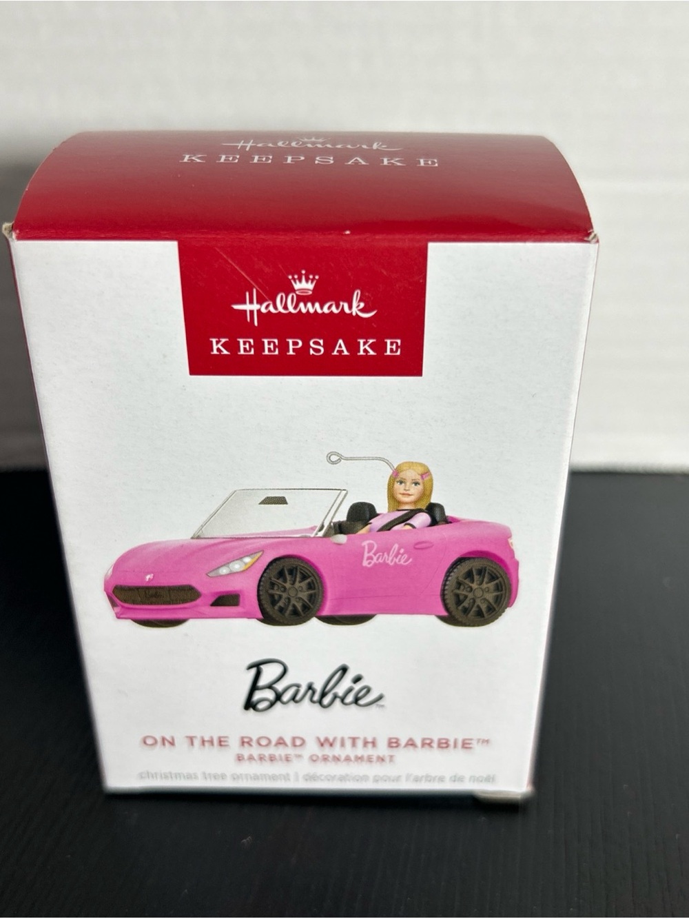 Hallmark Keepsake Barbie Pink Convertible Ornament New